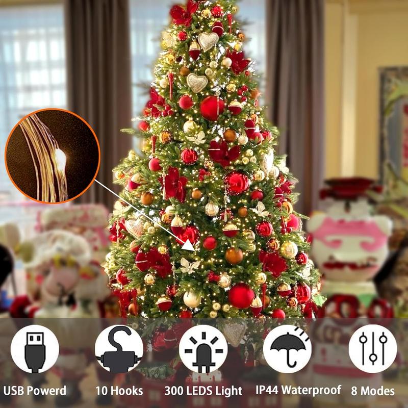 🔥Last Day 49% OFF💡300 LED Curtain Fairy Lights – Instantly Brighten Any Space ✨