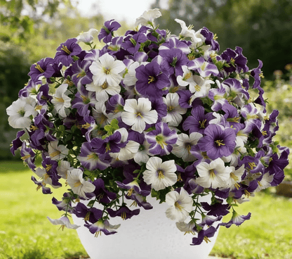 ⏰Last Day 49% OFF🌱Artificial Flowers for Outdoors, Fake Outdoor Petunias UV Resistant (Zero Pollen Allergies)