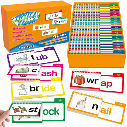 📚30 Read & Rhyme Flip Books – Rhyming Words, Prefixes & Word Families