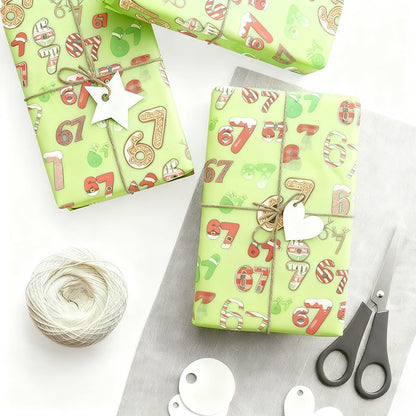 🔥LAST DAY 49% OFF🎁67 Meme Christmas Gift Wrap – Wrap Your Presents in Viral Holiday Fun 🎄Christmas Gift Wrap