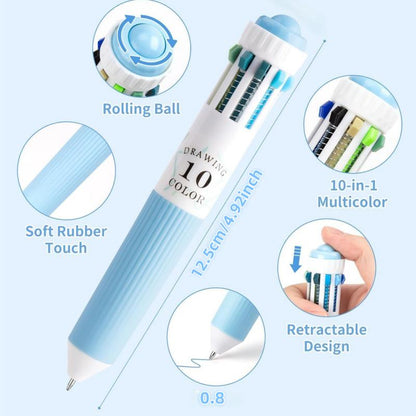Last Day 49% OFF🔥10-in-1 Multi-Color Ballpoint Pens - 60Total Colors