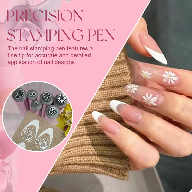 🌸 Nail Art Stamp Pen – Easy, Mess-Free Designs (49% OFF Today!) 💅🔥