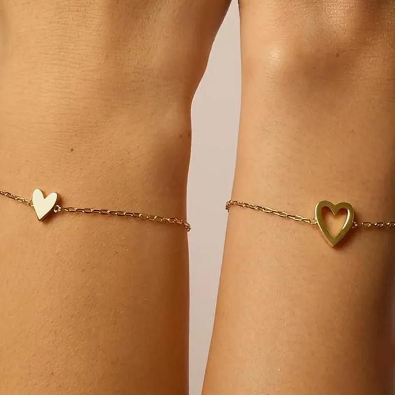 Last Day 49% OFF🔥Matching Heart Bracelets for Women