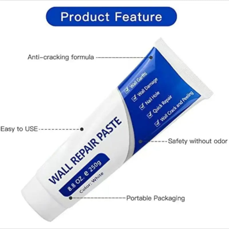 🛠️ Last Day 49% OFF – Drywall Patch Repair Kit 250g 🏠 Quick-Drying Wall Mending Paste