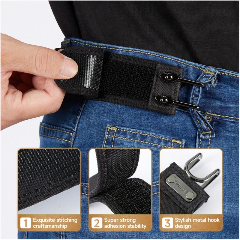 Last Day 49% OFF🔥Tactical Metal Hook Elastic Waist Belt (2-Pack) - Soft Adjustable Sides