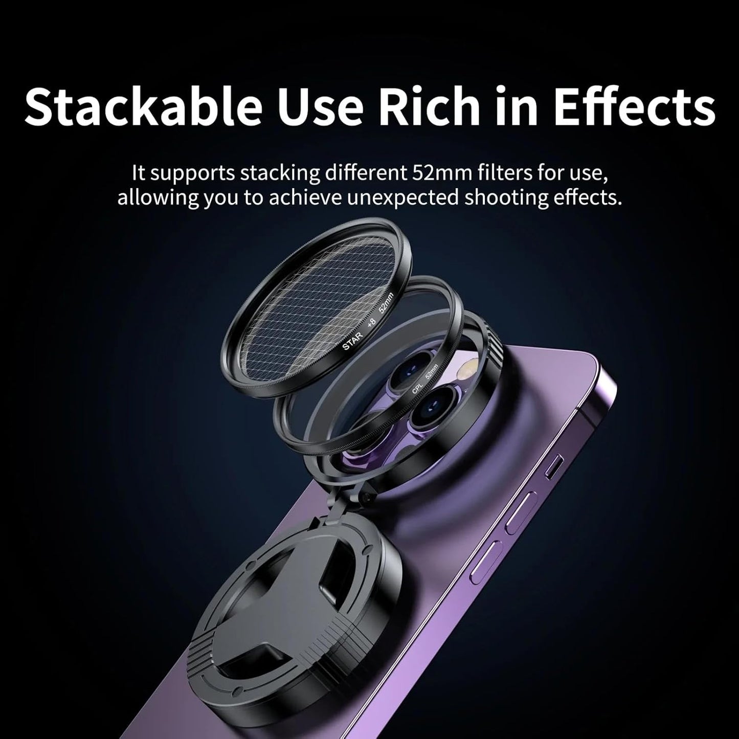 Last Day 49% OFF🔥Mag Safe Magnetic Mount with 52 mm CPL & ND64 Filters