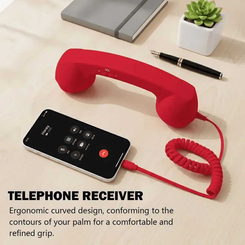 📞 Retro Phone Handset for Type-C Phones – Plug & Talk Vintage Receiver(49% OFF)