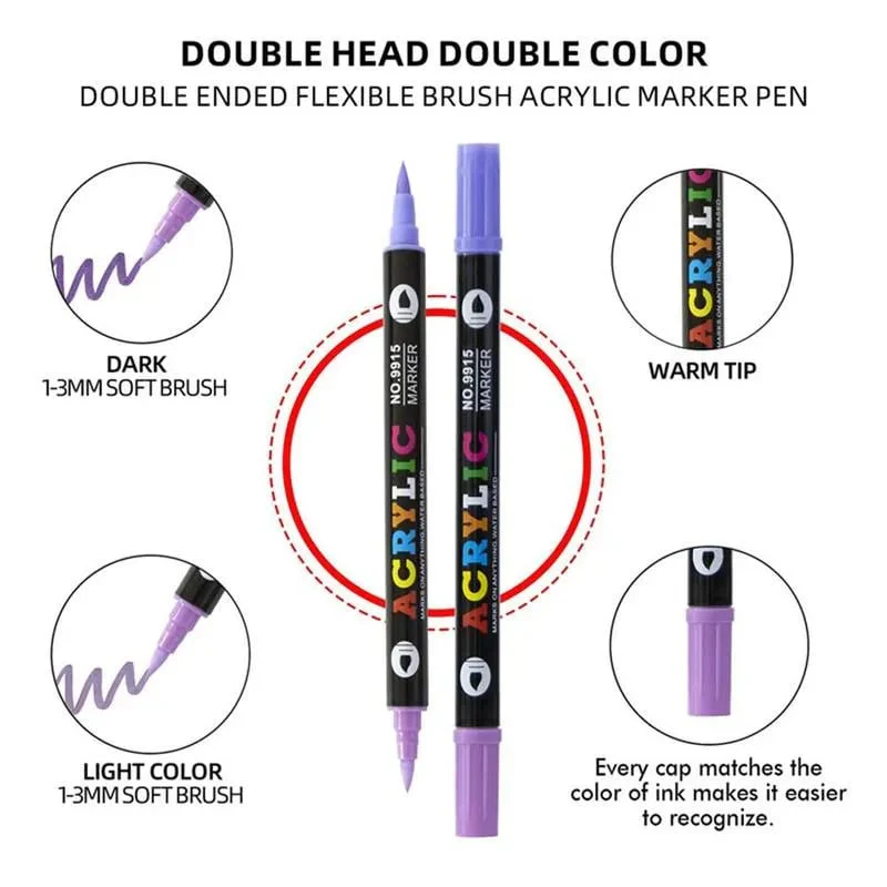 🔥Last Day 49%OFF -Dual Tip Acrylic Paint Pen Marker