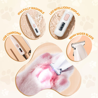 Rechargeable Pet Hair Trimmer Kit