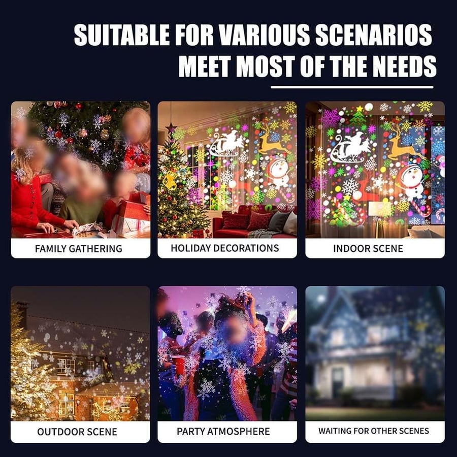 Last Day 49% OFF🔥Christmas Projection Lamp -16 different patterns