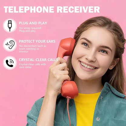 📞 Retro Phone Handset for Type-C Phones – Plug & Talk Vintage Receiver(49% OFF)