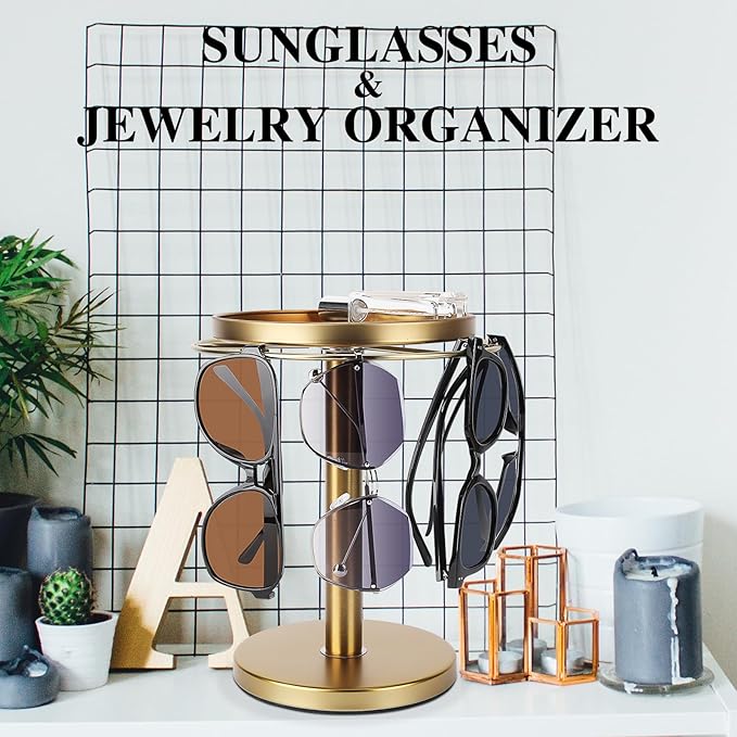 🖤 Black Friday Deal: 49% OFF 🔥 360° Rotating Sunglass Organizer