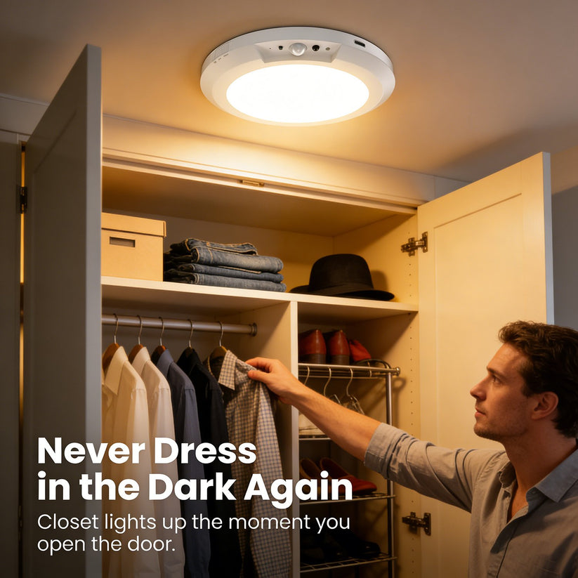 🔥 Last Day 49% OFF – Magnetic Smart Sensor LED Light 💡 Motion-Activated & Drill-Free