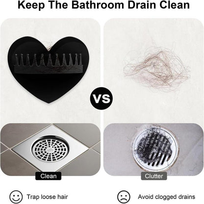 LAST DAY 49% OFF 🔥 No More Clogged Drains – Silicone Wall-Mount Hair Catcher (2PCS)