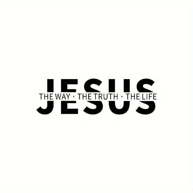💥Jesus-The Way The Truth The Life Christian Vinyl Decal Car Sticker