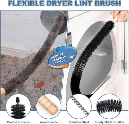 🔥Dryer Vent Cleaner Kit Vacuum (Equipped with a lint brush)