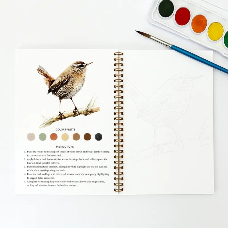 🔥LAST DAY SALE 49% OFF 🖼️Beginner-Friendly💕 Watercolor Workbook