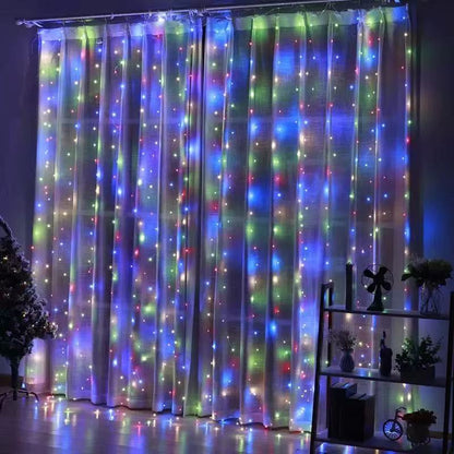 🔥Last Day 49% OFF💡300 LED Curtain Fairy Lights – Instantly Brighten Any Space ✨