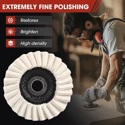 Last Day 49% OFF🔥Premium Wool Felt Polishing Flap Disc for Angle Grinders
