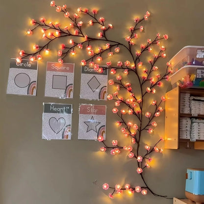 Last Day 49% OFF 🔥Cherry Blossom Tree Branch Lights for Wall(With Remote Control)