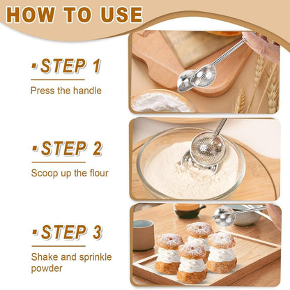 🔥Hot for the Holidays-Multifunctional Stainless Steel Powder Sifter