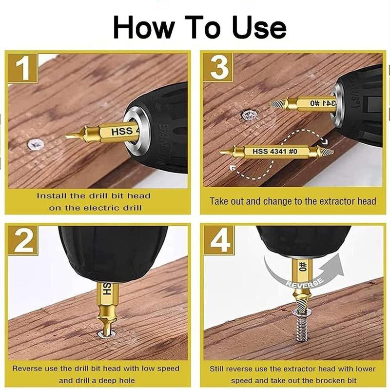 Last Day 49% OFF🔥🔧 Damaged Screw Extractor Set – Remove Stripped Screws in Seconds