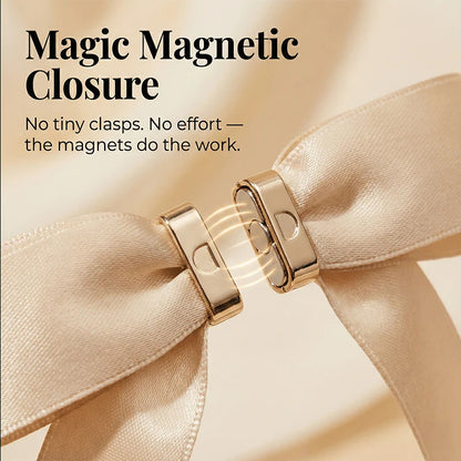 Last Day 49% OFF 🎀 The "Instant Elegant": Magnetic Snap-On Bow Hair Clip
