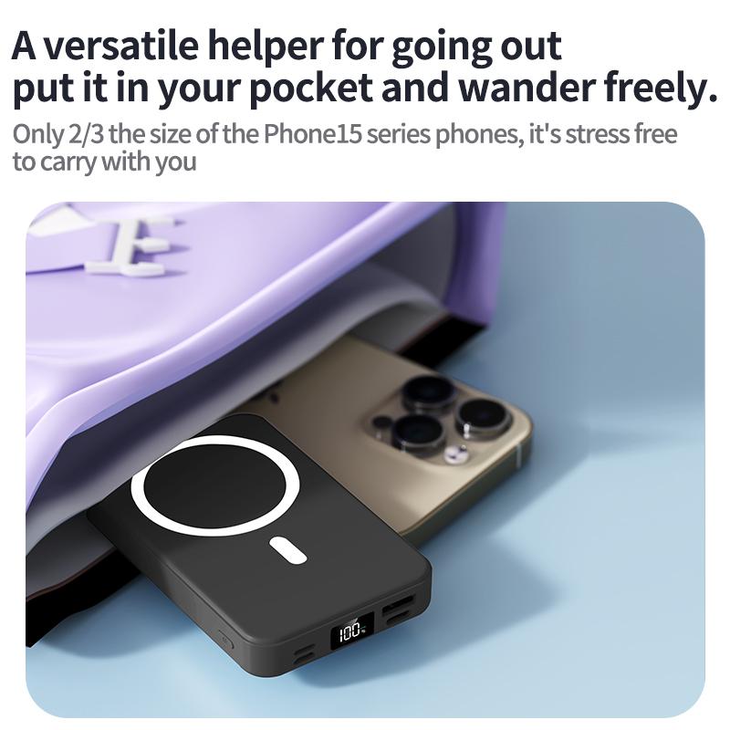Last Day 49% OFF🔥 10000 mAh Magnetic Mobile Power with Stand
