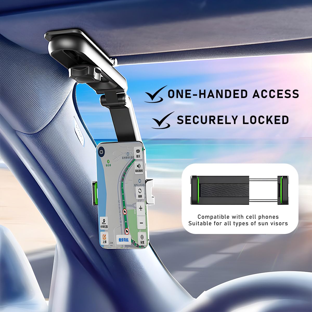 🔥Rotatable & Retractable Car Phone Holder
