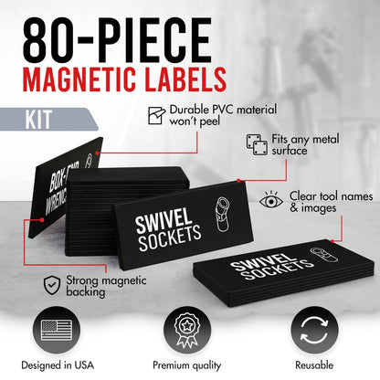 Last Day 49% OFF🔥80-Piece Magnetic Toolbox Labels Kit