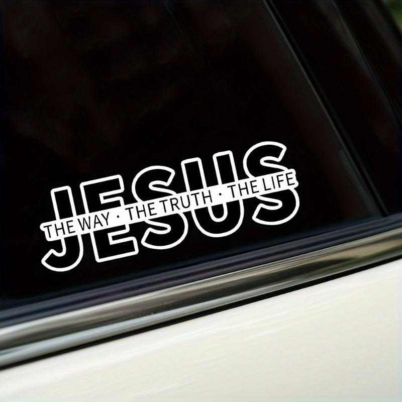 💥Jesus-The Way The Truth The Life Christian Vinyl Decal Car Sticker