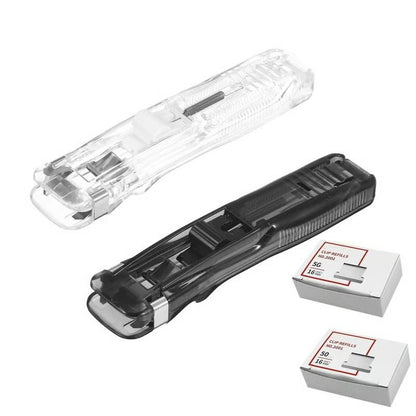 LAST DAY 49% OFF🔥 Portable Binder Clip Stapler- Includes 50 reusable clips