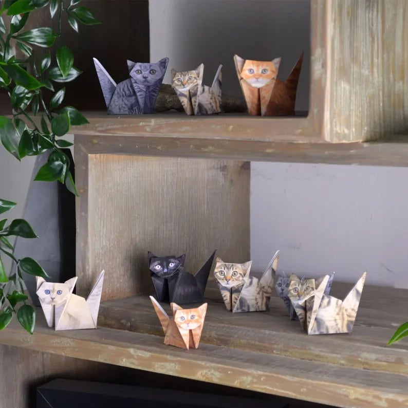 Last Day 50% OFF😻Easy DIY Paper Cats Kit | Guided Lines & Instructions Included