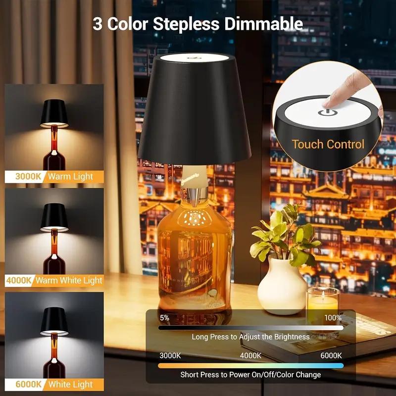 Last Day 49% OFF🔥Wireless Decorative Wine Bottle Ambient Light