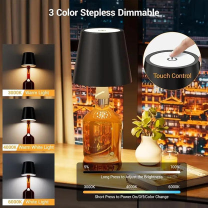 Last Day 49% OFF🔥Wireless Decorative Wine Bottle Ambient Light