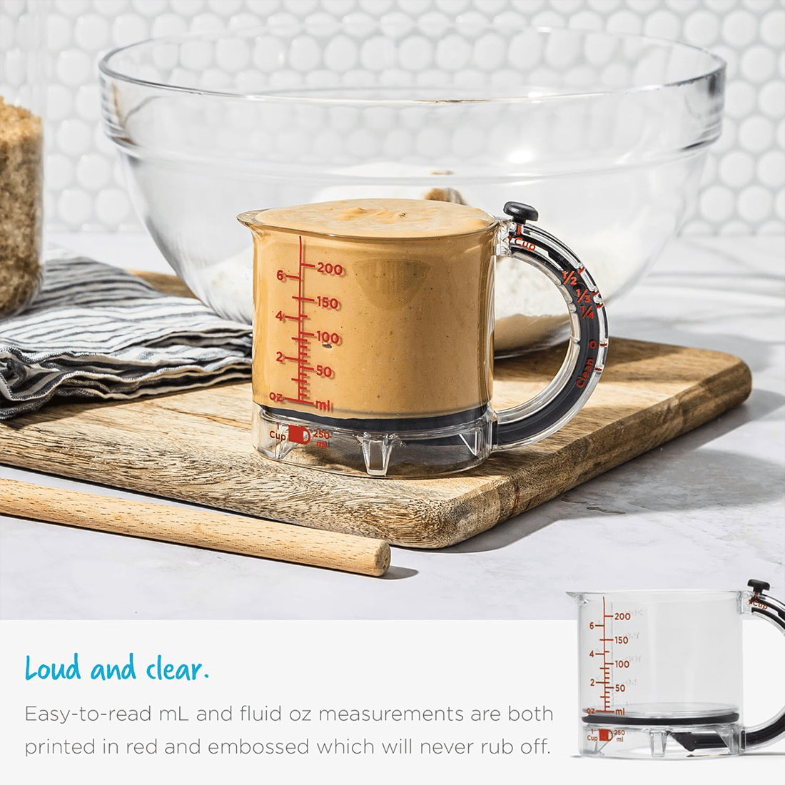 Last Day 49% OFF🔥Adjustable All-In-One Measuring Cup🍯