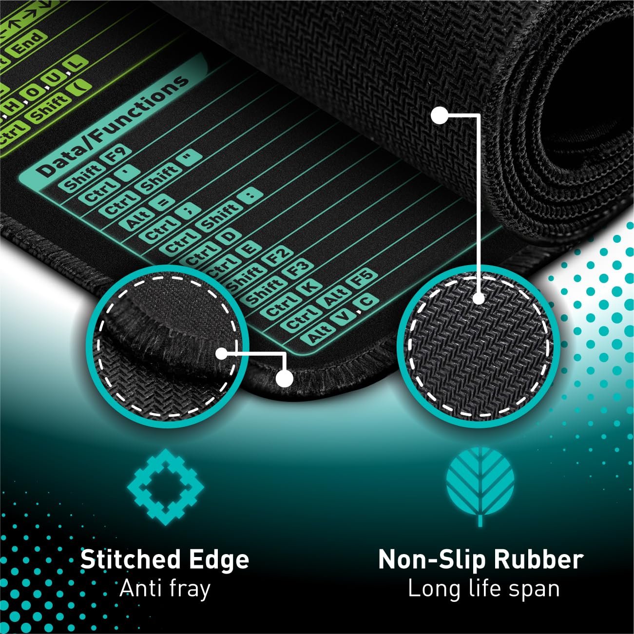 💖Last Day 49% OFF - Boost Your Productivity! Excel Cheat Sheet Desk Mat