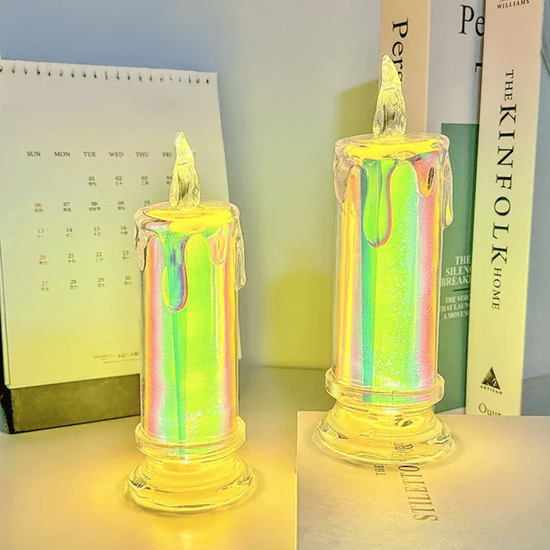 Last Day 49% OFF 🔥Christmas Decor LED Crystal Candle Lamp🎄🕯️
