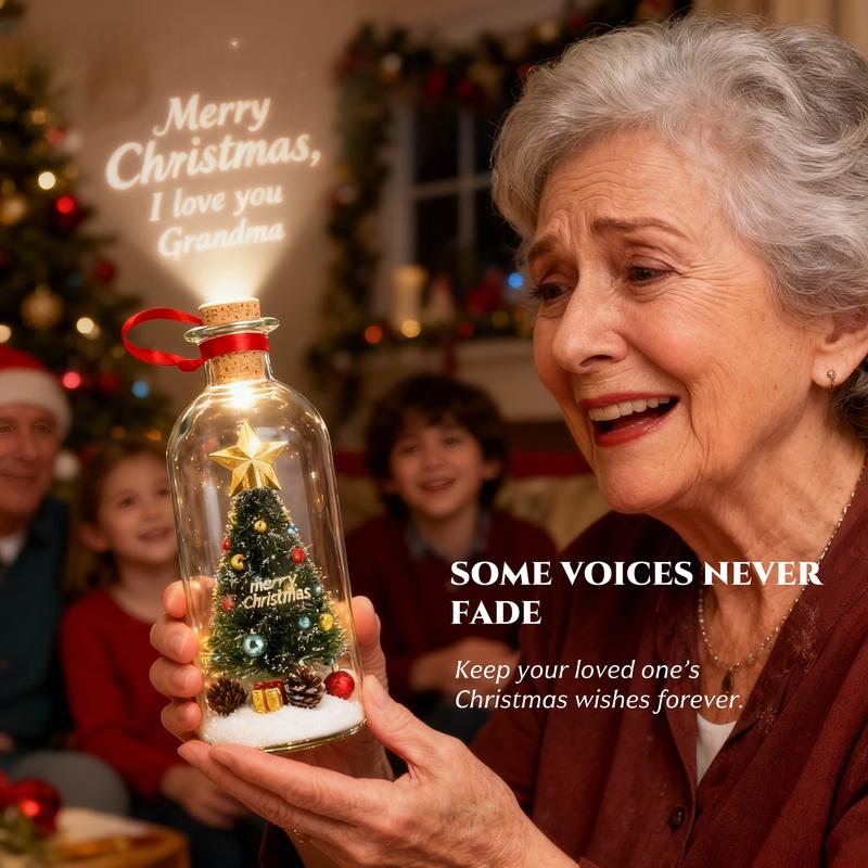 🎄Christmas Special: 49% OFF🔥 Forever Voice Recordable Christmas Tree Bottle