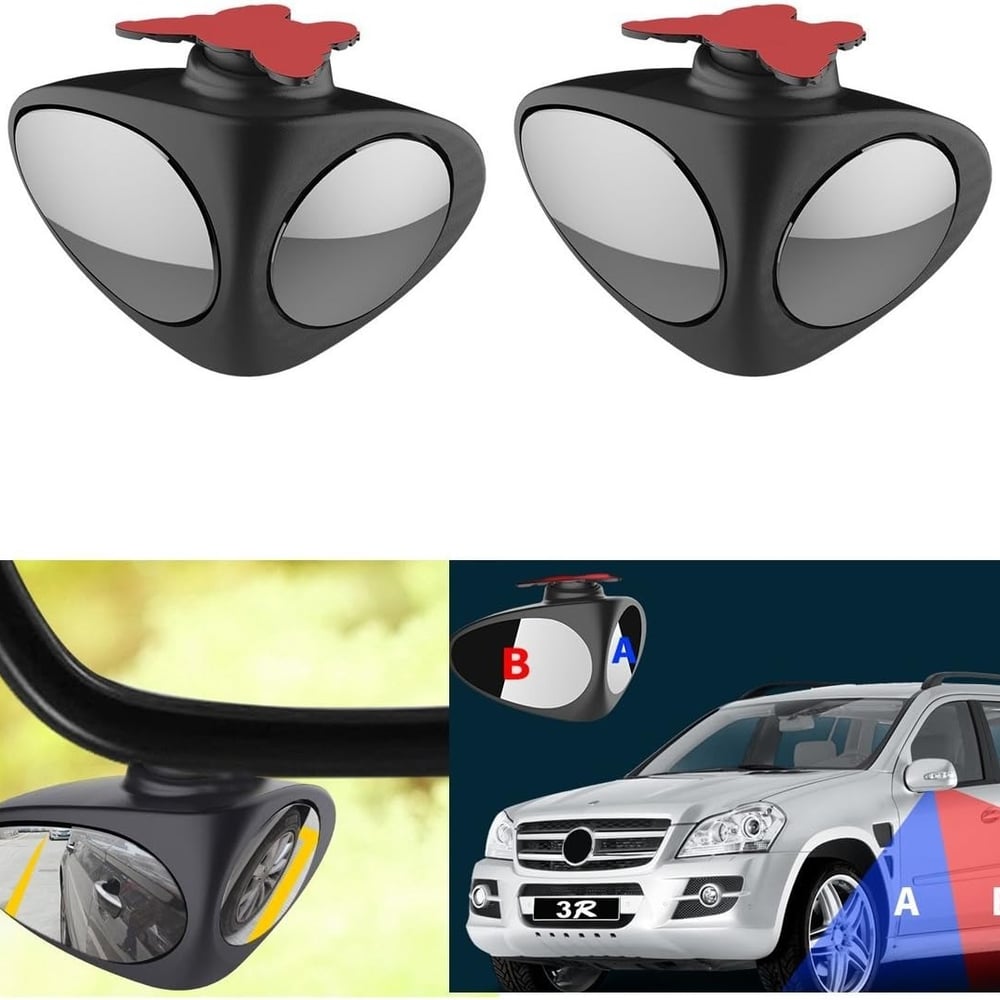 Last Day 49% OFF🔥2PCS Wide-Angle Car Blind Spot Mirrors – 360° Adjustable Safety Mirror Set