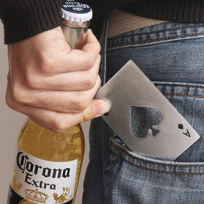 🔥Last Day 49% OFF♠️Ace of Spades Poker Card Bottle Opener