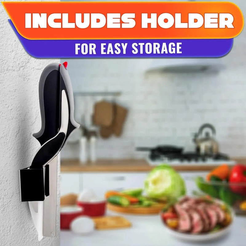 Last Day 49% OFF🔥Multifunctional Vegetable Scissors | 2-in-1 Cutting Board Scissors