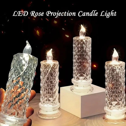 Last Day 49% OFF 🔥Christmas Decor LED Crystal Candle Lamp🎄🕯️