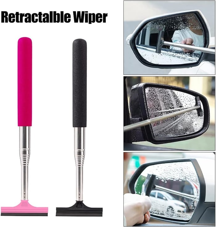 Last Day 49% OFF🔥Retractable Car Rearview Mirror Wiper🚗