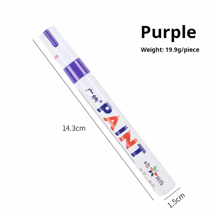 ✍️ 🌟 Waterproof Tire Paint Pen - Permanent Oil-Based Marker for Rims.