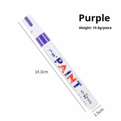 ✍️ 🌟 Waterproof Tire Paint Pen - Permanent Oil-Based Marker for Rims.