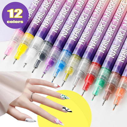 🔥Last Day 49% OFF 🎨DIY Nail Art Pens for Kids – Safe, Odorless & Mess-Free Fun! 💅（12 Colors)