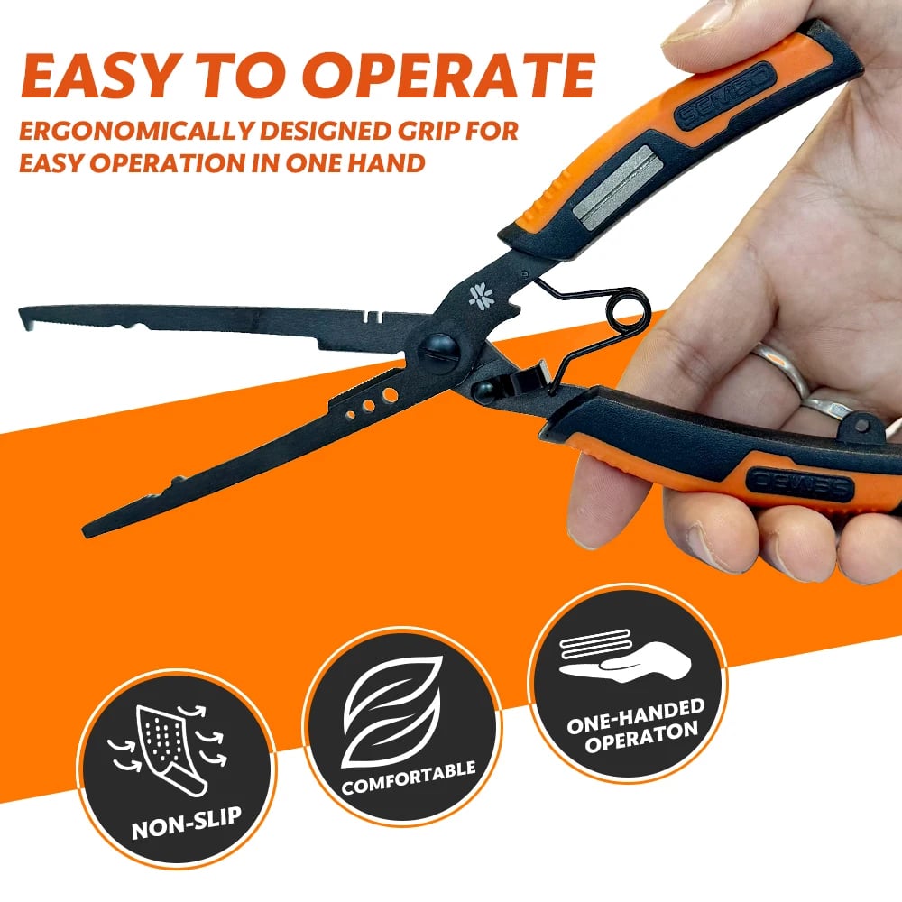Last Day 49% OFF🔥 4-in-1 Fishing Pliers: Cut, Crimp, Remove Hooks & Open Split Rings 🎣