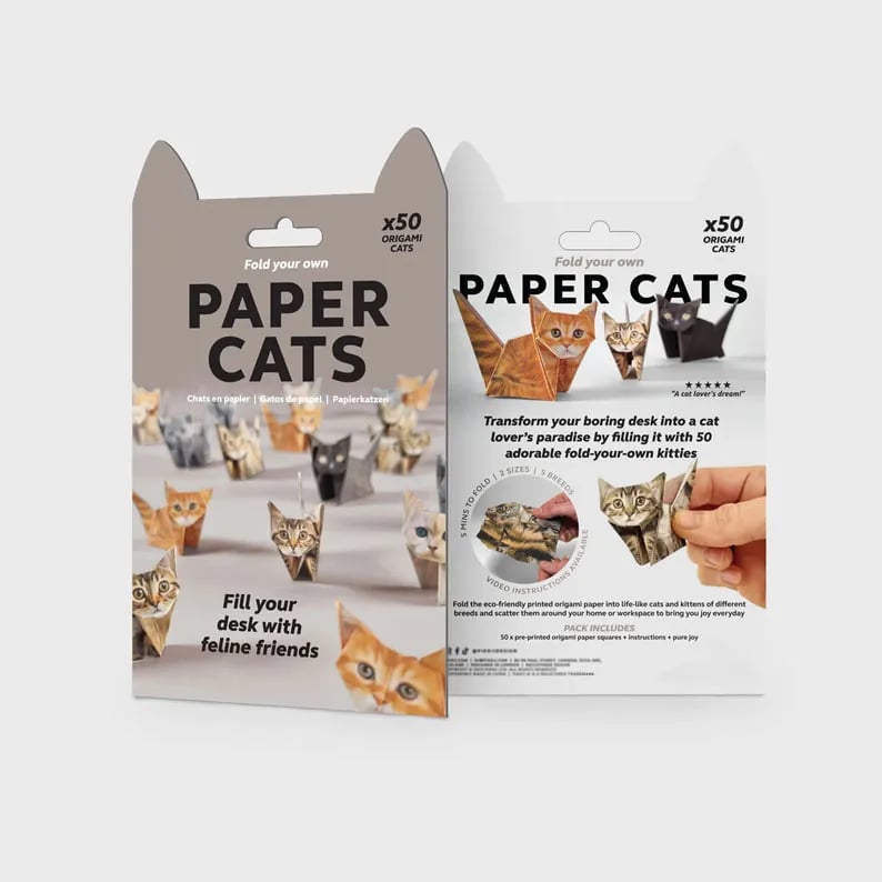 Last Day 50% OFF😻Easy DIY Paper Cats Kit | Guided Lines & Instructions Included