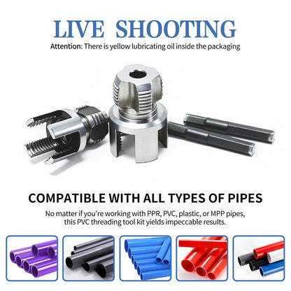 Last Day 49% OFF🔥Pipe Tapping and Threading Tool | Dual-Specification Compatible